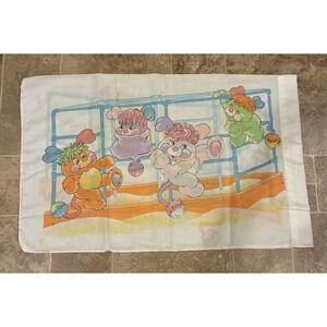 1986 Vintage Popples Pillowcase Twin‎ Size